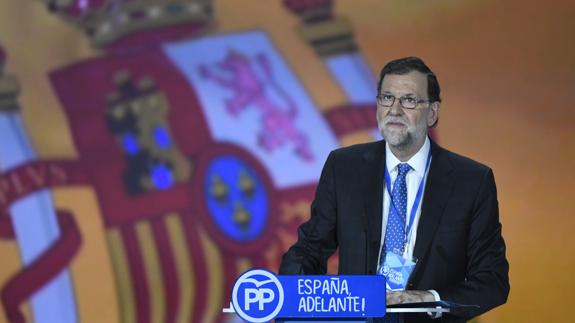 Mariano Rajoy, en el XVIII Congreso Nacional.