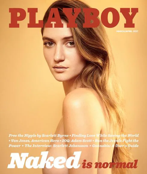 Portada de Playboy para su edición marzo-abril de 2017. 