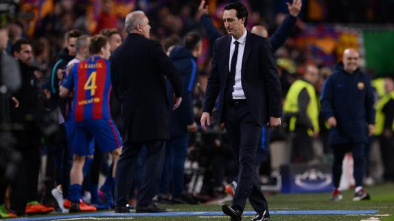 Emery, tras la derrota. 