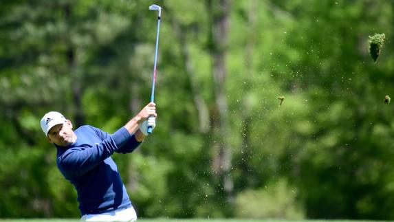 Sergio García, durante la segunda jornada de Augusta. 