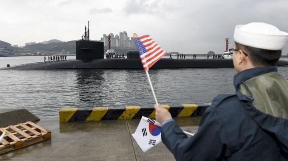 El submarino USS Michigan.