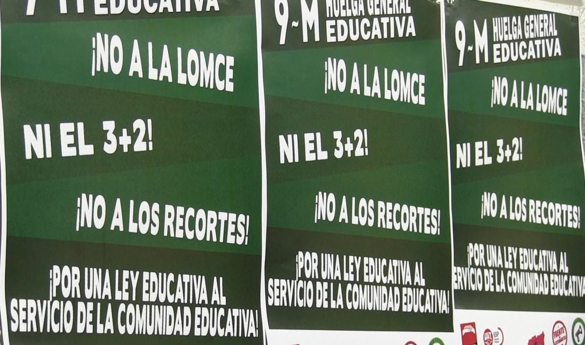 Imagen de los carteles para la huelga del 9-M.