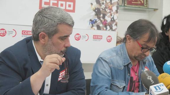 Xosepe Vega y Enrique Reguero, durante la rueda de prensa. 
