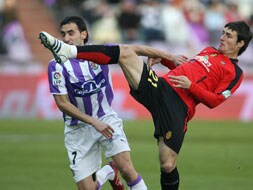 Luis Prieto, ante el Osasuna. Foto de Ramón Gómez.