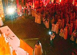 Ordenación de los nuevos caballeros templarios, dentro de los actos de la Noche Templaria que se celebra en Ponferrada (León)  / ICAL
