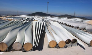 Factoría de palas eólicas LM Glasfiber, ubicada en Santo Tomás de las Ollas (León) / Foto: ICAL