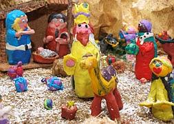 Un belén de plastilina en Los Zumacales