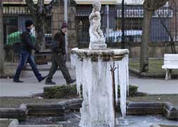 Frío intenso en Soria. /Concha Ortega