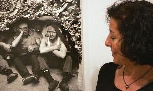Mercedes Cantalapiedra, en una exposición sobre la Semana Santa en 2010. / G. V.
