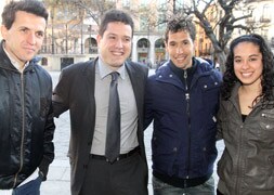 Juan Carlos Higuero, Javier Arranz, Javier Guerra y Sara Gómez. / Antonio de Torre