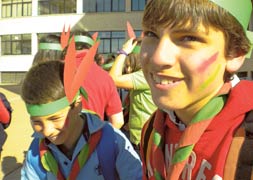 Jóvenes palentinos, en un campamento scout. / EL NORTE