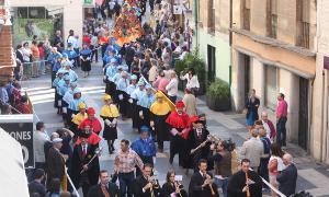 Momento del desfile que ha precedido la inauguración del curso académico en Palencia. / Merche de la Fuente