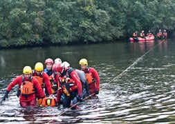 Ponen a prueba la coordinación de los efectivos de emergencia con un simulacro de rotura de una presa