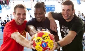 Víctor Tomás, Cedric Sorhaindo y Siarhei Rutenka