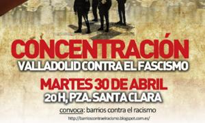 Cartel de la concentración de protesta por la agresión convocada por Juventud Comunista.