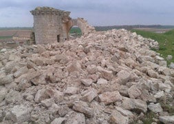 Imagen tras el derrumbe del castillo. / El Norte