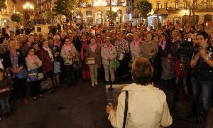 Lectura del manifiesto. / A. Tanarro