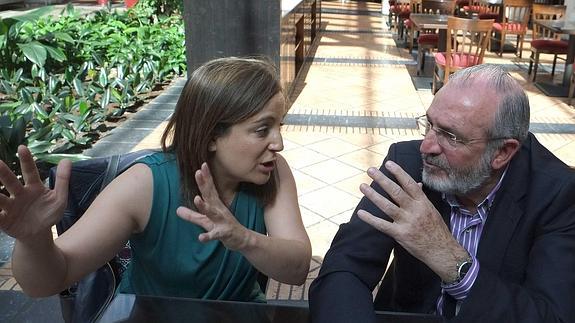 Iratxe García y Agustín Díaz de Mera.