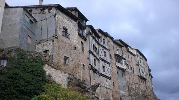 Casas colgantes en la localidad burgalesa de Frías 