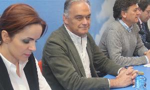 Silvia Clemente, González Pons, Francisco Vázquez y Fernández Mañueco, en Segovia. / A. de Torre