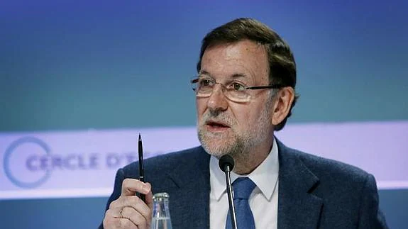 Rajoy durante la clausura de la XXX Reunión del Círculo de Economía 