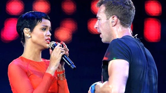 Rihanna y Chris Martin