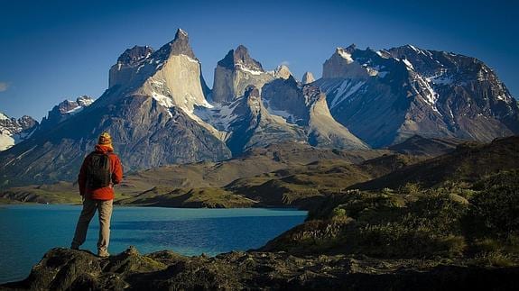 Espectacular paisaje de las Torres del Paine, en los Andes chilenos.