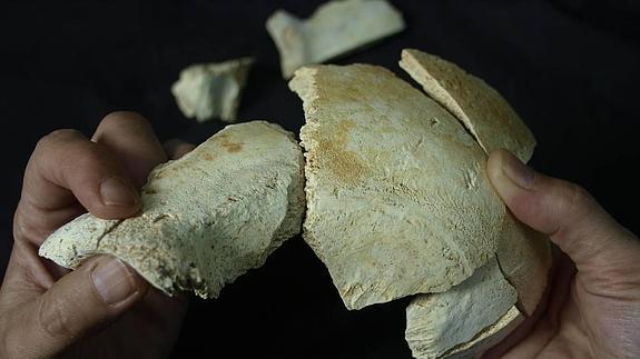 econstrucción del cráneo número 17 de la Sima de los Huesos de Atapuerca