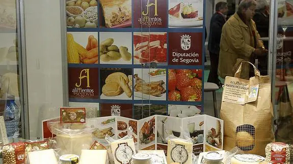 Productos segovianos amparados por la marca de la Diputación.