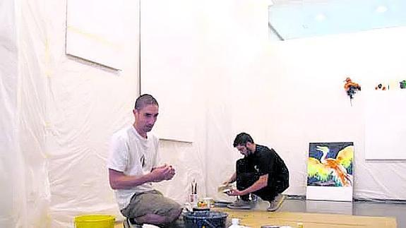 Jonás Fadrique y Eloy Arribas, enla galería Javier Silva. El Norte