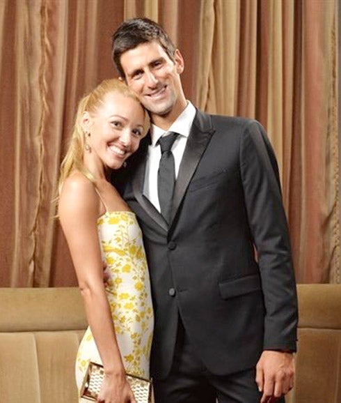 Novak Djokovic y Jelena Ristic