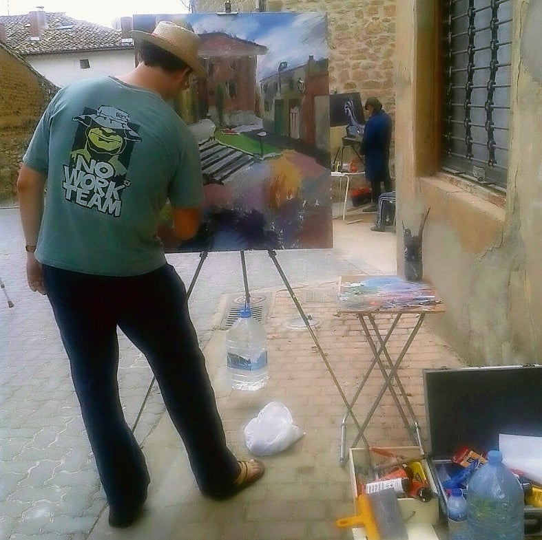 Participante en el IVCertamen de Pintura Rápida. 