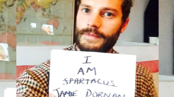 Jamie Dornan, en la foto de su perfil de Instagram. 