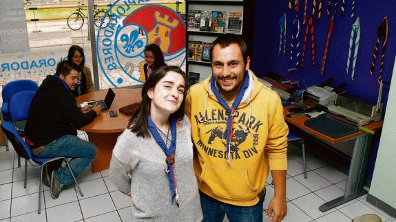Nieves Hernández y Santiago Rodríguez, responsables de ASDE Exploradores de Castilla y León.