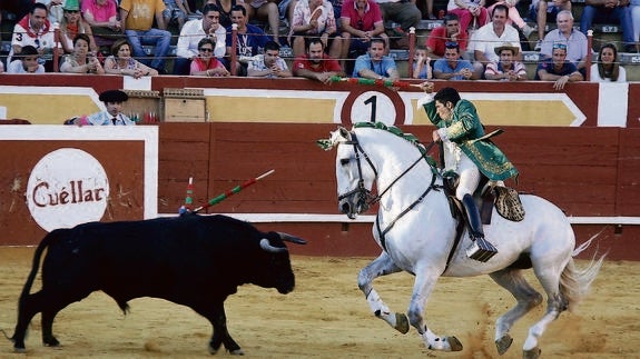 Un momento de la actuación de Paulo Jorge Santos. 