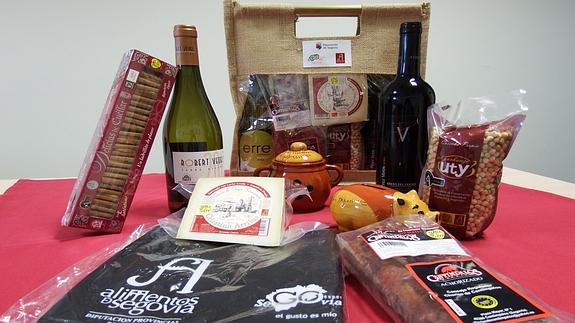Algunos de los productos amparados por la marca de calidad Alimentos de Segovia. 