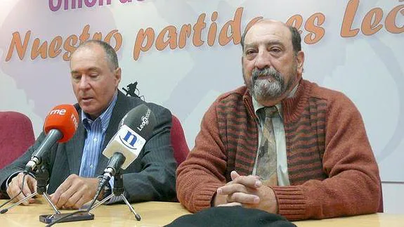 Eduardo López Sendino y Félix Pérez Echevarría, en la rueda de prensa conjunta. 