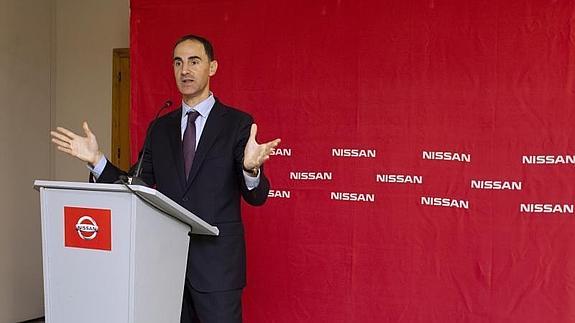 El consejero director general y vicepresidente de las Operaciones Industriales de Nissan en España, Frank Torres, presenta en rueda de prensa el plan de crecimiento de la planta de Nissan en Ãvila,/ M. MARTÍN-ICAL