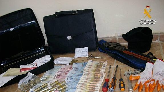 Imagen del botin recuperado.