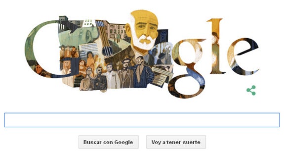 Doodle dedicado a Francisco Giner de los Ríos