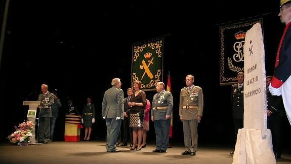Un momento del acto celebrado por el Día de la Guardia Civil.