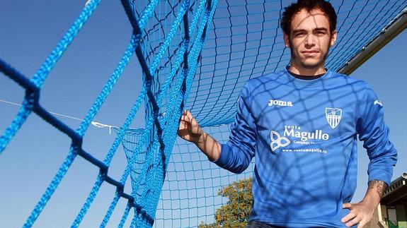 Pablo, en el campo municipal de La Albuera. 