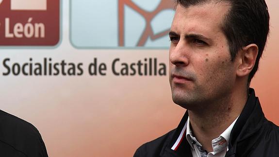 El secretario general del PSCyL-PSOE, Luis Tudanca. 