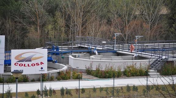 Estación depuradora de Viana de Cega construida por la Junta.