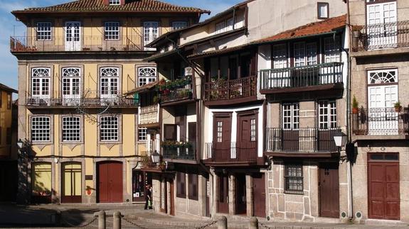 Calles del casco histórico de Guimaraes. 