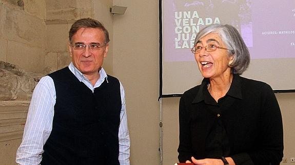 Daniel Sarasola y Ana Martínez de Aguilar, en el Museo Esteban Vicente.