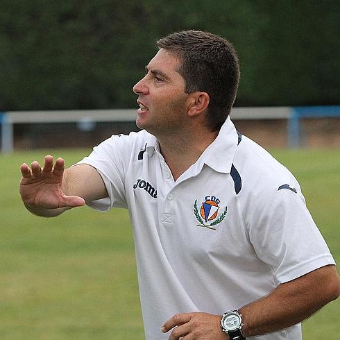 El entrenador de La Granja, Javier Jadraque. 