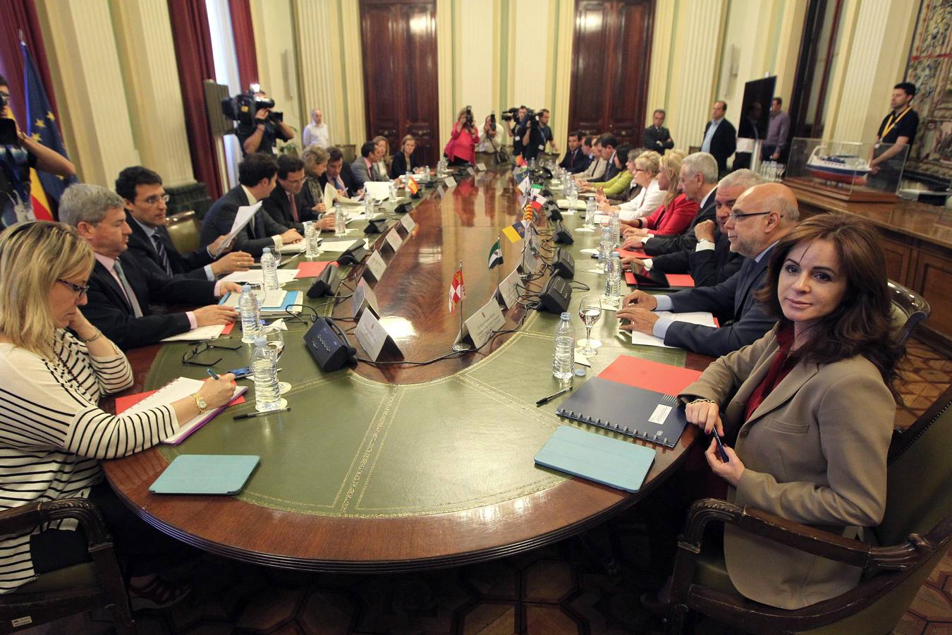 La consejera de Agricultura de Castilla y León, Silvia Clemente, en el consejo consultivo de la PAC del pasado mayo.