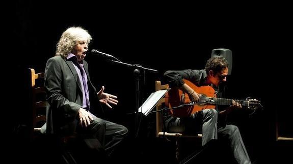 José Mercé, durante un recital. 