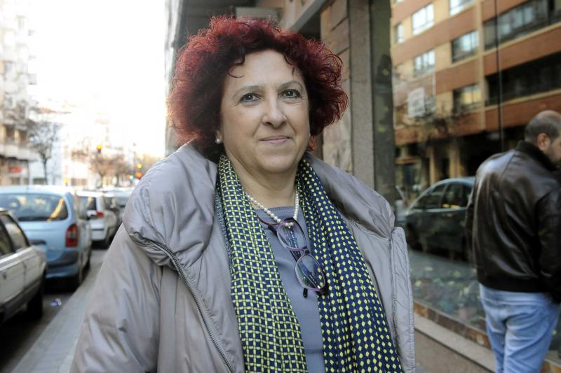 Tica Font, antes de pronunciar su conferencia en Valladolid. 